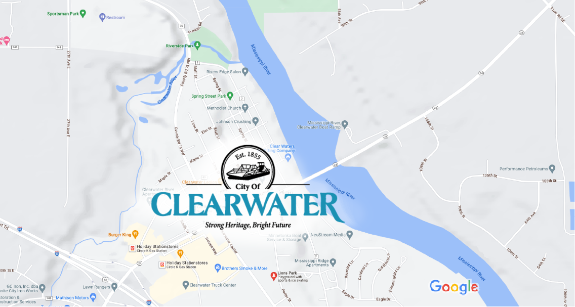 Clearwater Minnesota map
