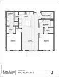 Rum River Residential Suites 2 bedroom, 2 bath floor plan