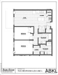 Rum River Residential Suites 2 bedroom, 2 bath floor plan
