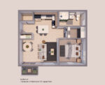 Clearwater Residential Suites - Goldenrod floor plan