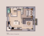 Clearwater Residential Suites - Lobelia floor plan